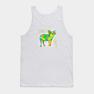 Whimsical rainbow pig Tank Top